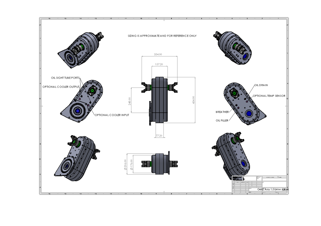 single speed transfer case